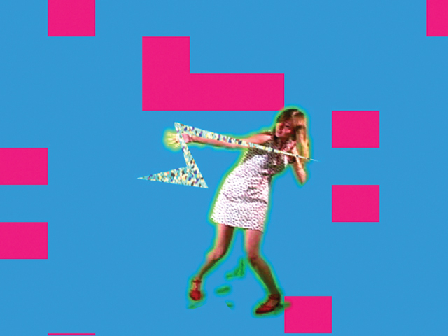 TM Sisters' video artwork installed in Uncertain States of America